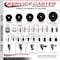 Service Caster 6'' Phenolic Swivel 7/16'' Grip Ring Stem Caster with Total Lock Brake, 4PK SCC-GR20S615-PHS-TLB-716138-4 - alternate 3